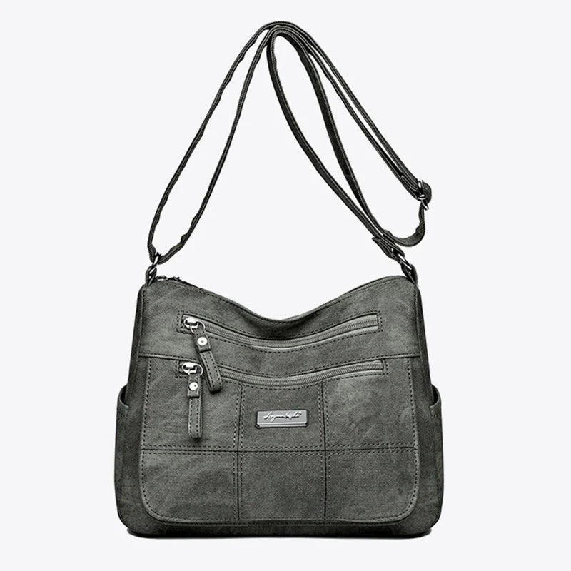 Sac fourre-tout femme élégant en toile, bandoulière pratique pour le quotidien, accessoire mode.