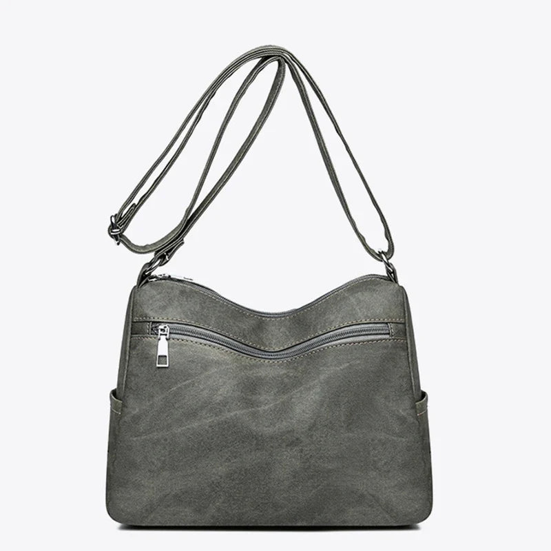 Sac bandoulière femme en toile, design moderne et élégant. Fourre-tout pratique pour tous les jours.