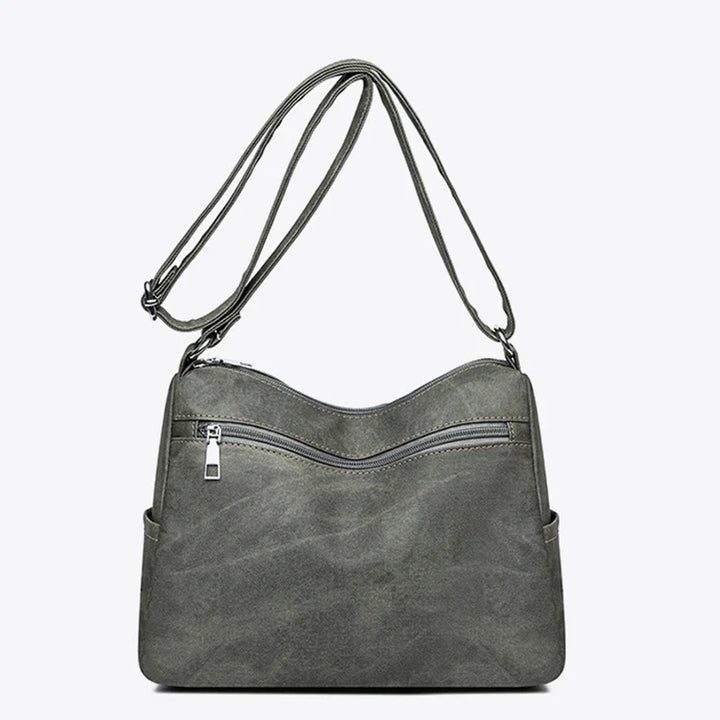 Sac bandoulière femme en toile, design moderne et élégant. Fourre-tout pratique pour tous les jours.