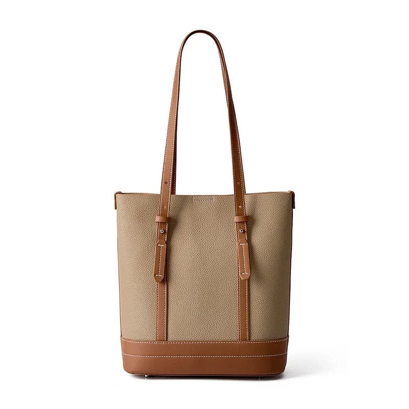 Sac fourre-tout pour femme en cuir noir classique, spacieux et chic