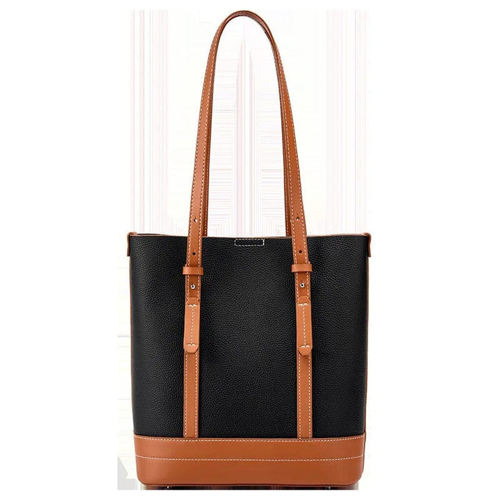 Sac cabas en cuir brun clair pour femme, idéal pour toutes les occasions