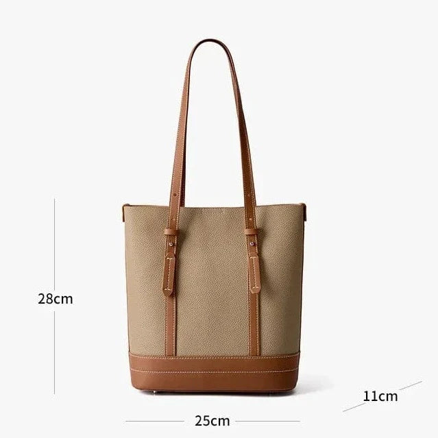 Accessoire de mode: sac fourre-tout en cuir polyvalent et tendance pour femmes