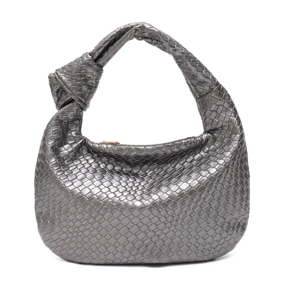 Sac hobo bohème chic en similicuir souple, un sac à main femme fonctionnel et élégant.