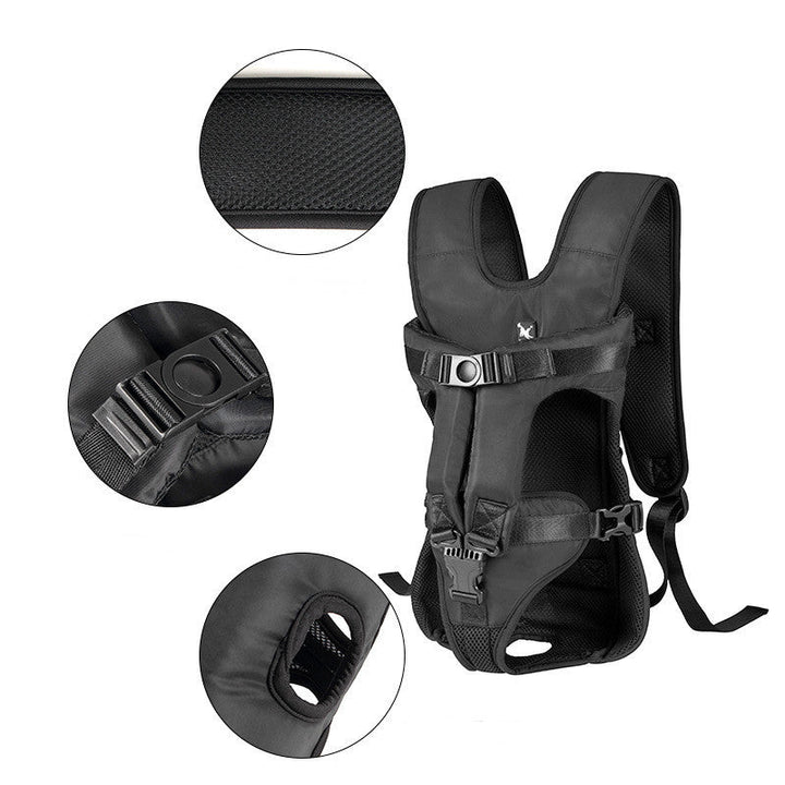 Sac kangourou chien imperméable. Transport animal confortable et sécurisé. Design ergonomique, tissu Oxford.