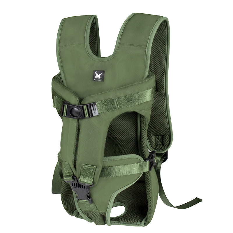 Sac kangourou chien imperméable. Transport animal confortable et sécurisé. Design ergonomique, tissu Oxford.