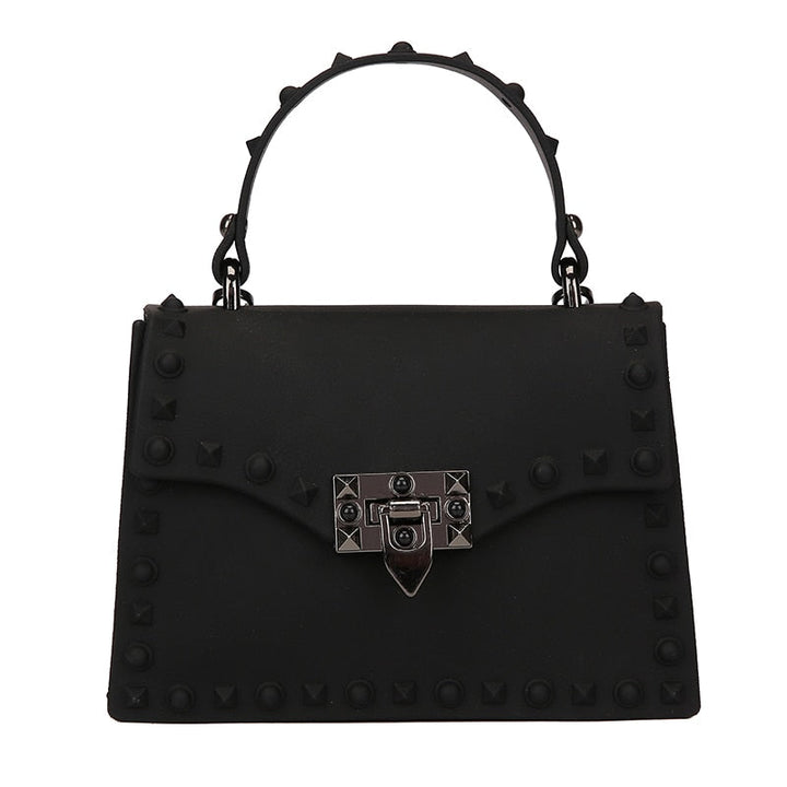 Sac cartable noir polyvalent pour femme, avec bandoulière amovible, adapté à un look chic et tendance