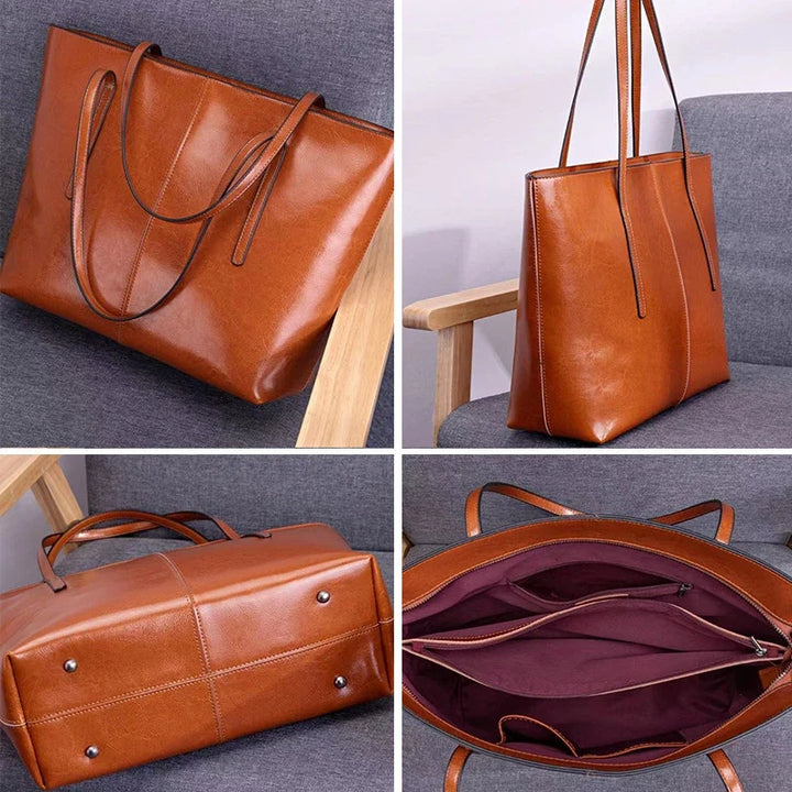 Sac à main femme camel en cuir PU porté épaule, accessoire de mode élégant et pratique pour le quotidien.