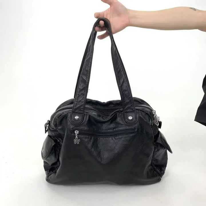 Sac cours femme multi-poches, idéal pour étudiante. Grande capacité et organisation facile pour vos essentiels.