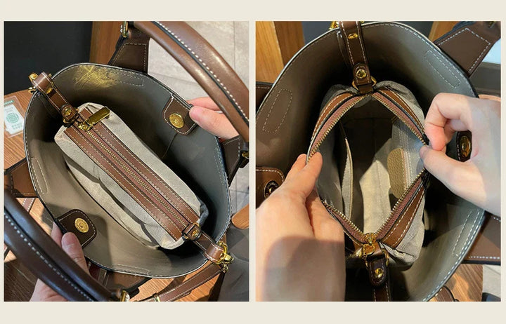 Sac à main en cuir grainé pour femme, à porter épaule ou croisé, un indispensable mode.