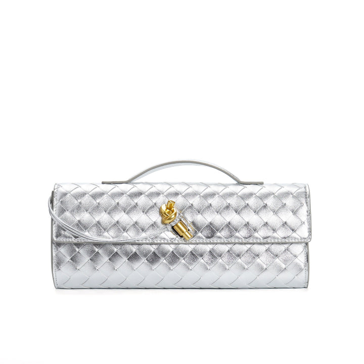Sac à main femme en cuir tressé noir, chic, fonctionnel et parfait pour toute occasion.