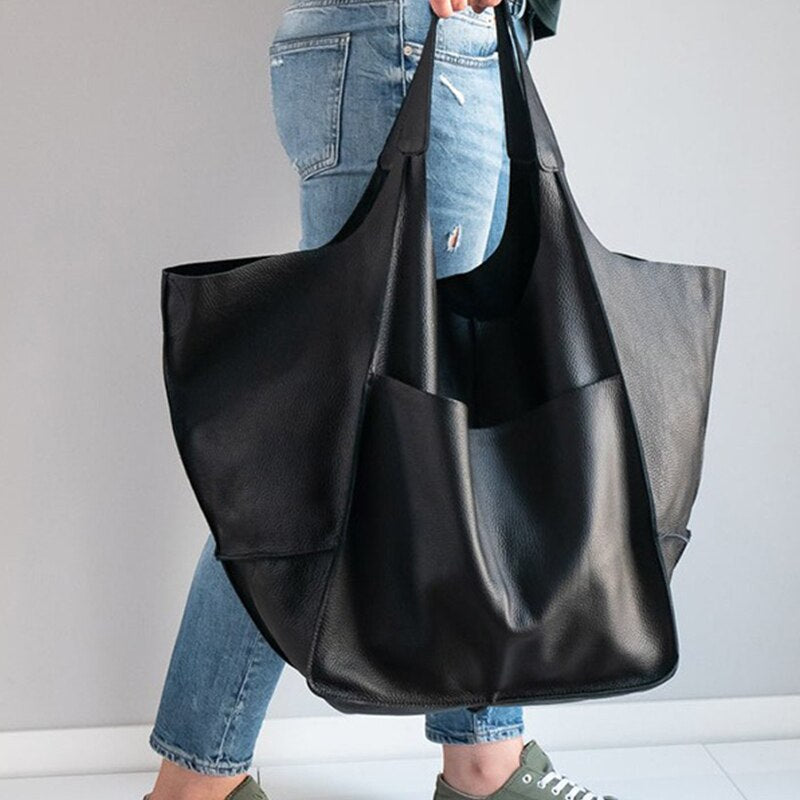 Sac à main femme grand volume en cuir PU, élégant et pratique pour le quotidien.