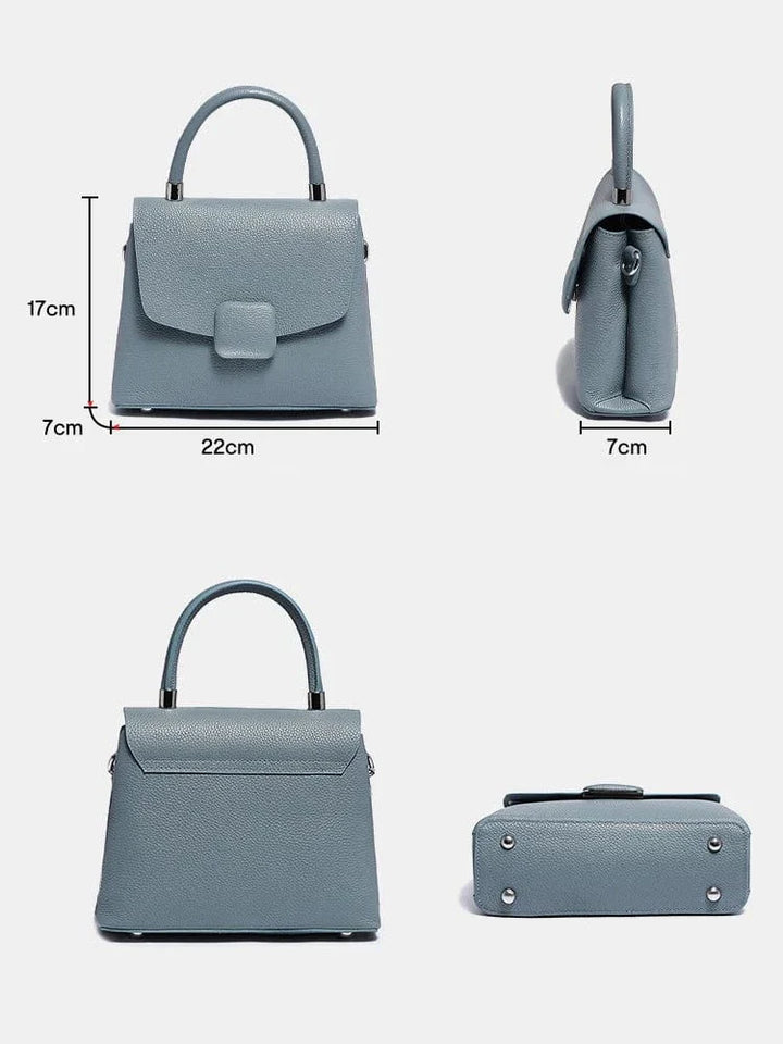 Sac en cuir bleu pour femme, un choix tendance qui rehaussera n'importe quelle garde-robe féminine.