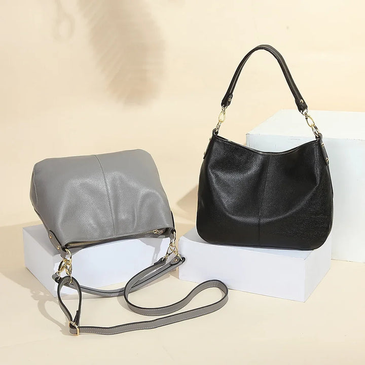 Sac à main femme élégant en cuir souple, parfait pour un usage quotidien chic et polyvalent.