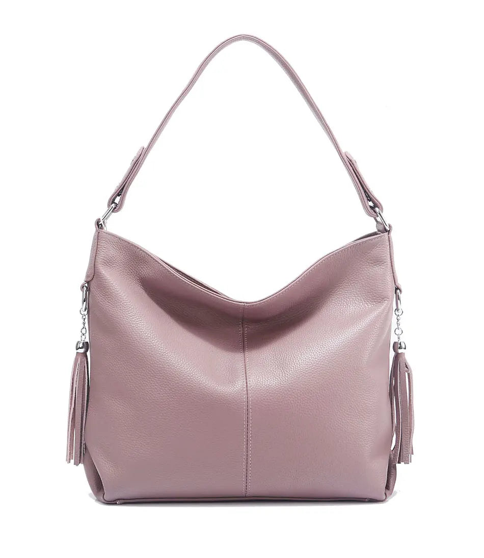 Grand sac femme élégant en cuir synthétique. Idéal comme sac bandoulière ou épaule pour le quotidien.