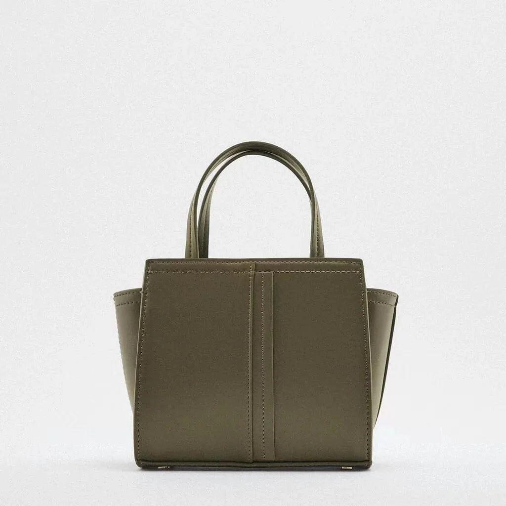 Sac à main femme en cuir PU vert forêt, accessoire mode unique et élégant qui ajoute une touche de couleur