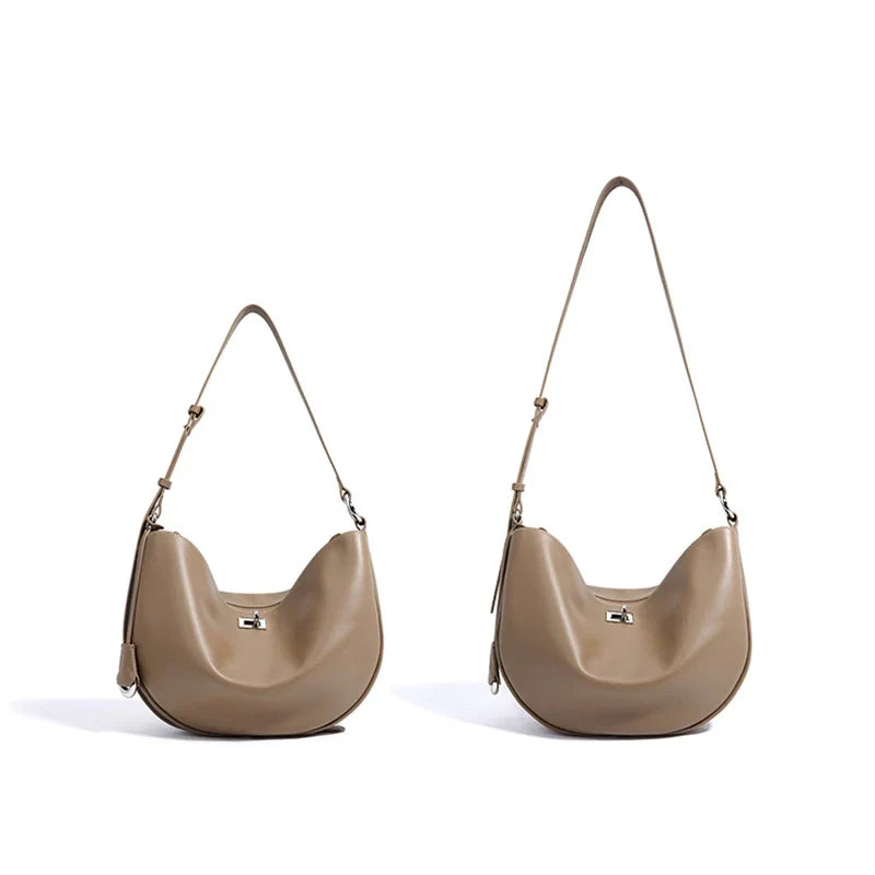 Sac bandoulière hobo femme polyvalent, cuir vegan luxe. Accessoire de mode élégant et chic pour toute tenue.