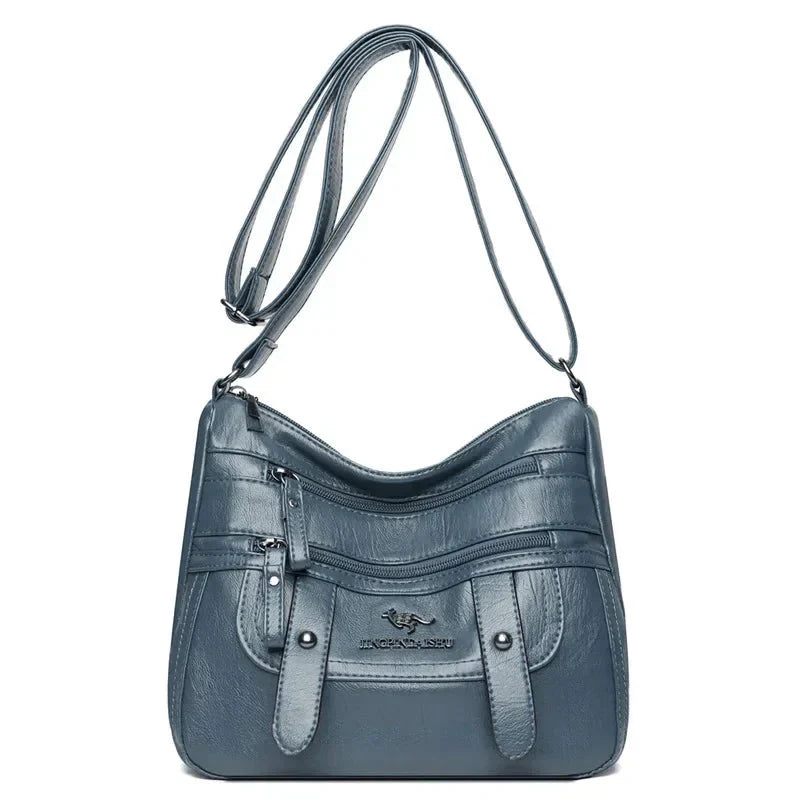 Accessoire femme élégant, sac à main en cuir souple, parfait pour la mode féminine et le quotidien.