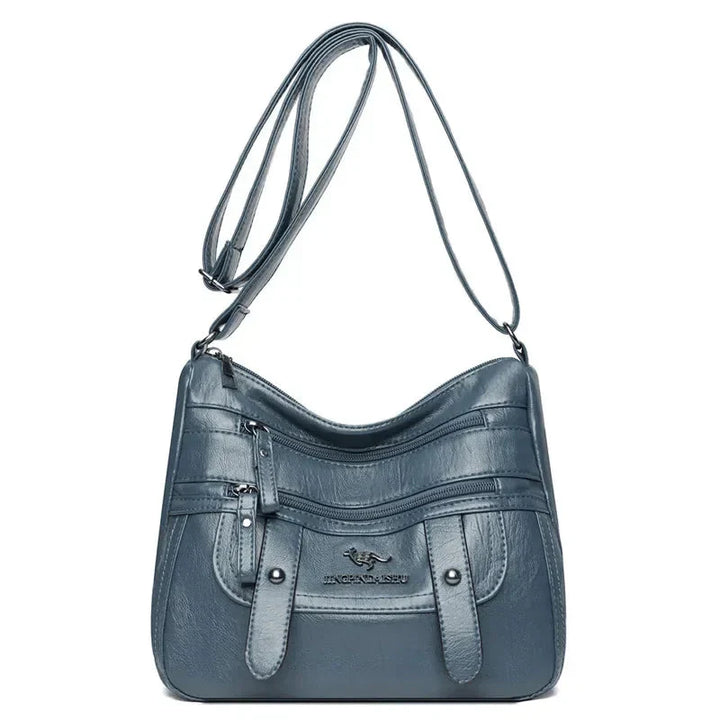 Accessoire femme élégant, sac à main en cuir souple, parfait pour la mode féminine et le quotidien.