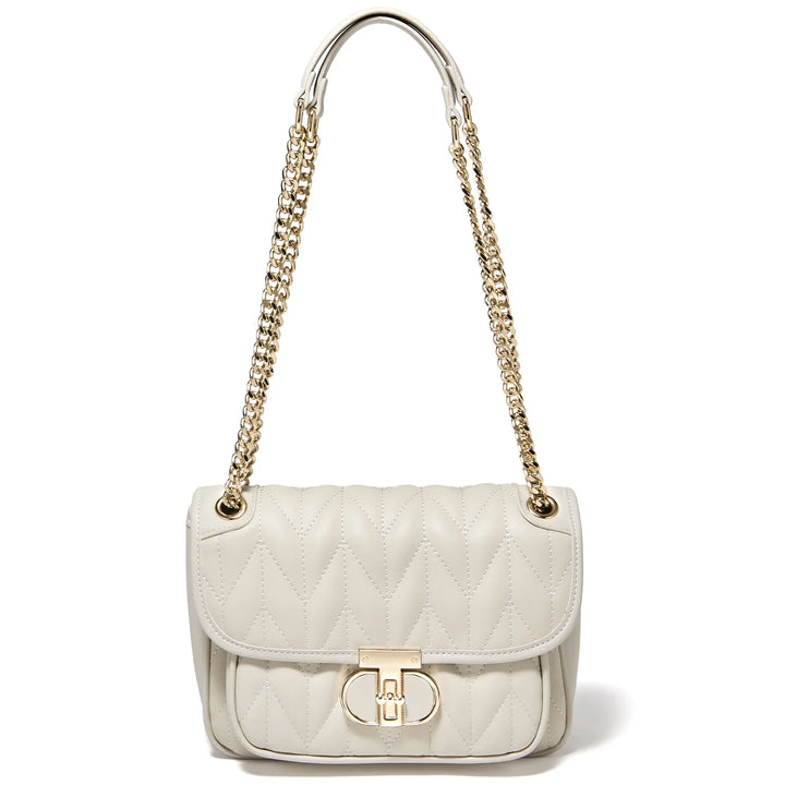 Sac à main féminin matelassé noir, accessoire mode chic en cuir PU avec bandoulière