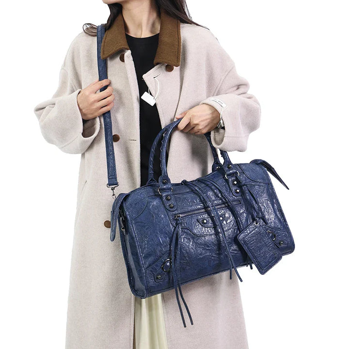 Sac femmes noir, sac à main luxe, cuir synthétique, polyvalent.