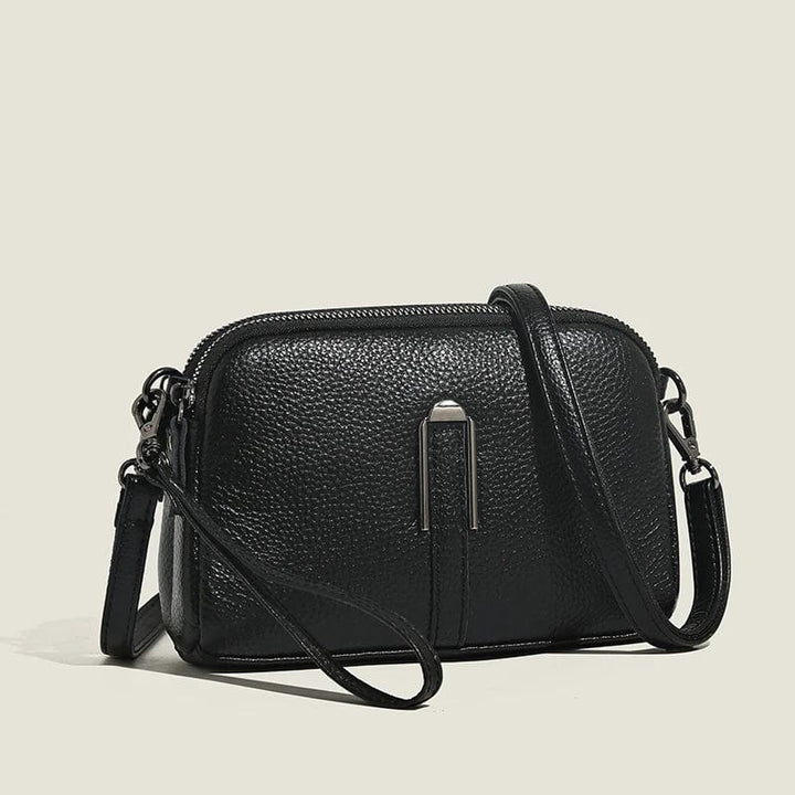 Sac à main femme Sophie en cuir PU noir, style moderne, parfait comme accessoire chic pour femmes.
