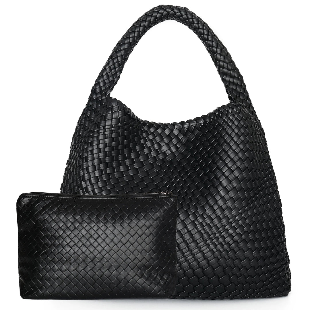 Accessoire mode sac Freya tressé pour femmes, texture unique, polyvalent et pratique, cuir synthétique