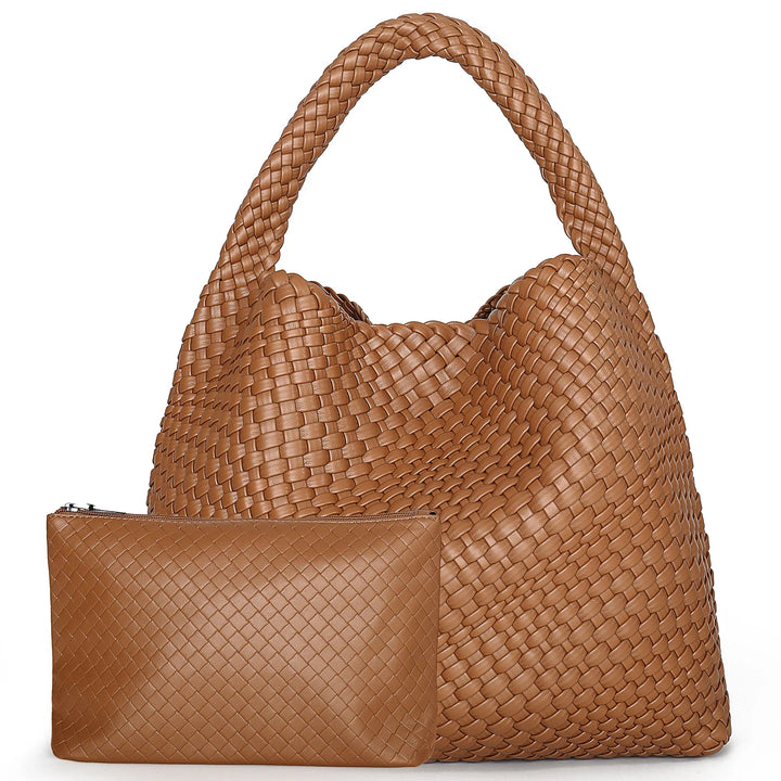 Sac à main en cuir synthétique tressé Freya, chic et moderne, sac bandoulière pour femme, style unique