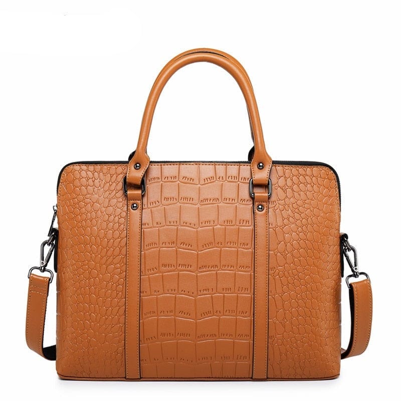 Sac à main ordinateur noir pour femme, cuir PU fonctionnel, accessoire professionnel chic