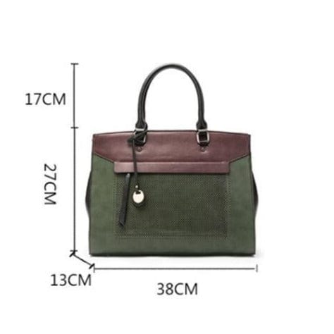 Sac à main Mathilde pour femme en cuir PU vert, un accessoire professionnel chic et pratique au quotidien.