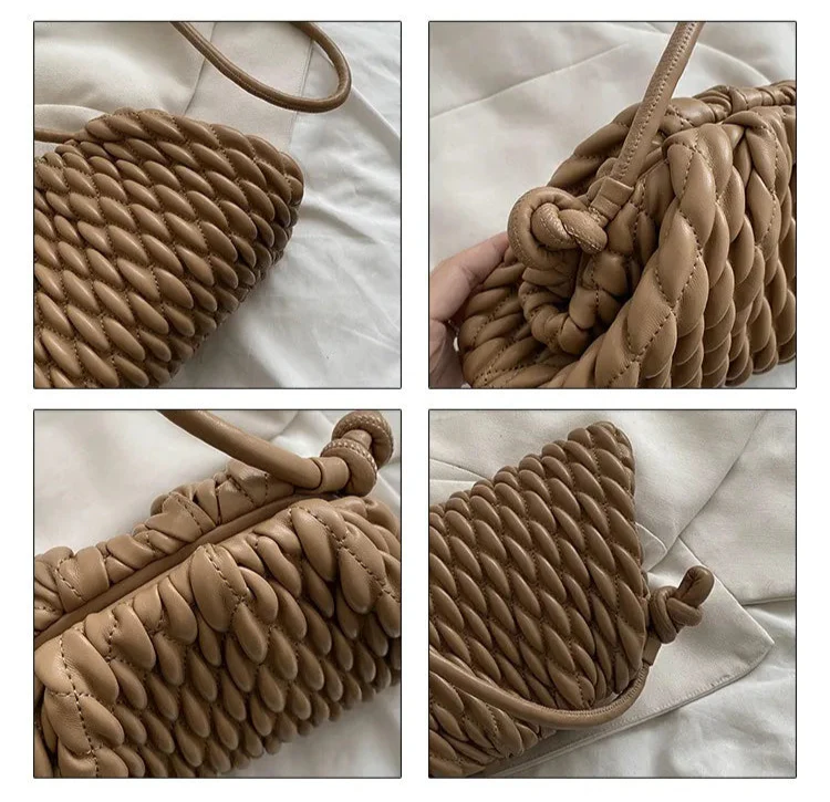 Sac tendance femme, pochette bandoulière matelassée. Similicuir, accessoire élégant et compact indispensable.