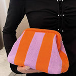 Pink and orange striped