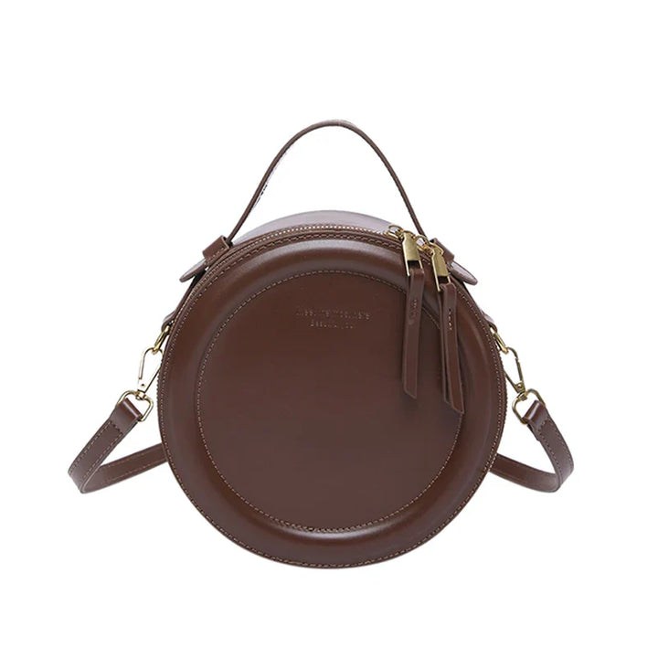 Sac rond bandoulière femme, plusieurs coloris disponibles, cuir synthétique, accessoire polyvalent