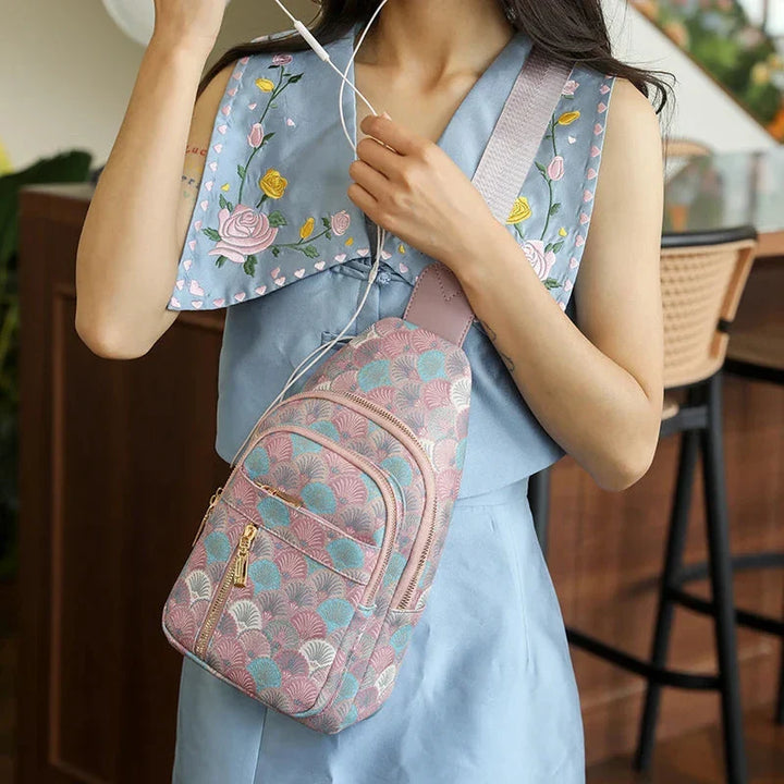 Sac banane femme porté en bandoulière, cuir PU, idéal pour transporter les essentiels, mode