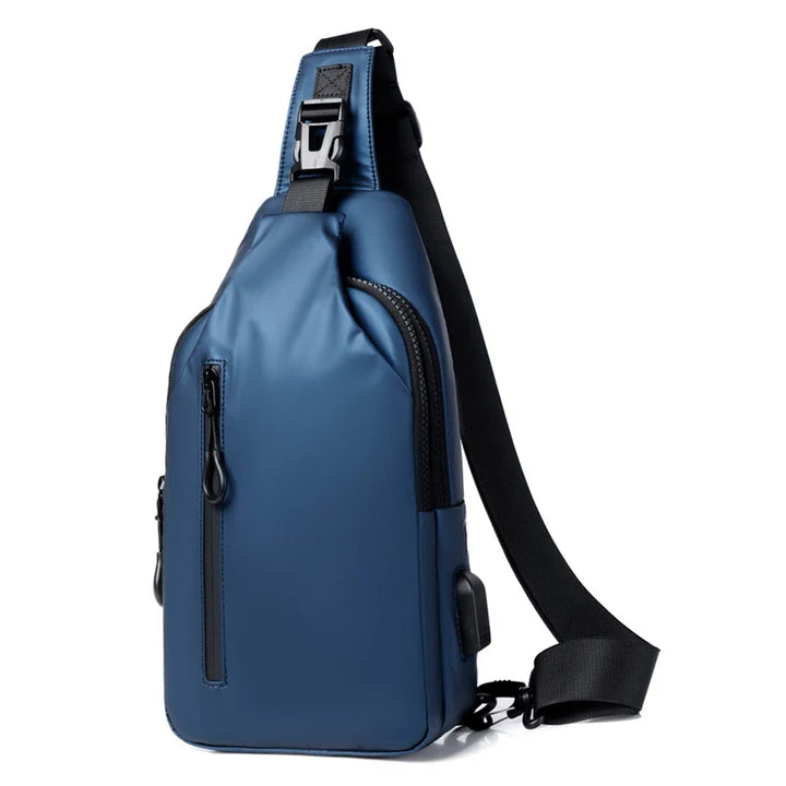Sac bandoulière étanche pour homme, design minimaliste et fonctionnel, un incontournable des accessoires masculins.