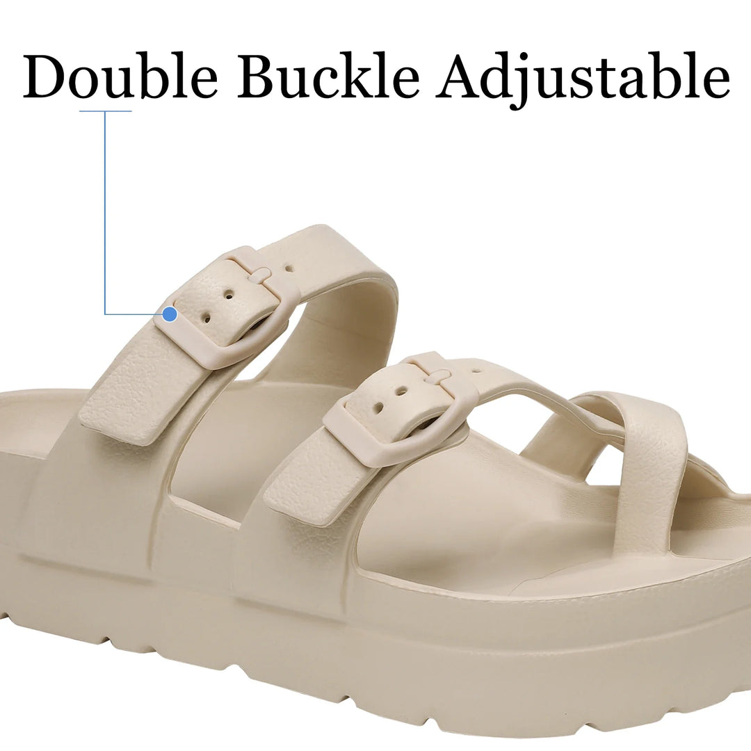 Sandales orthopédiques femme, soutien plantaire pour un confort optimal, parfaites pour plage et usage quotidien.