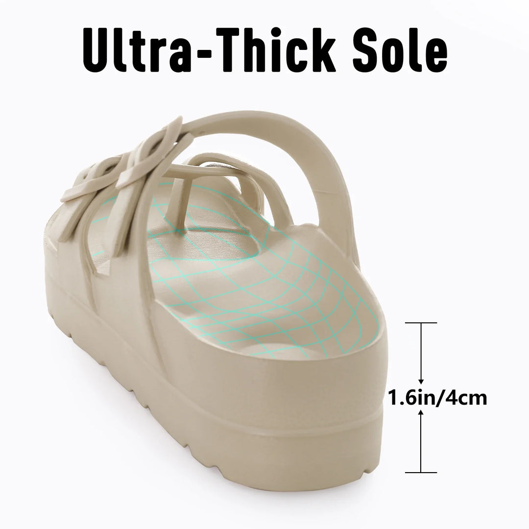 Sandales estivales femme, confort décontracté, soutien voûte plantaire pour des journées actives ou de plage.