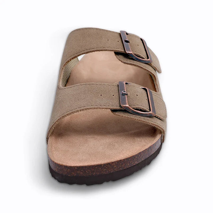Sandales légères réglables avec support plantaire, idéales pour le confort quotidien des femmes et hommes.
