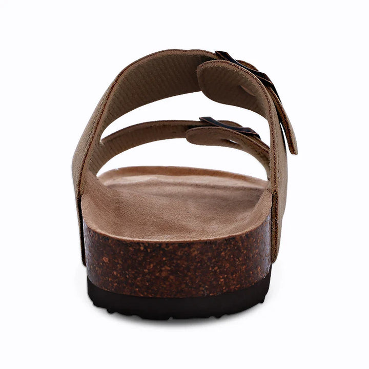 Sandales d'été unisexe à double boucle, confortables et légères, conçues pour les pieds sensibles.