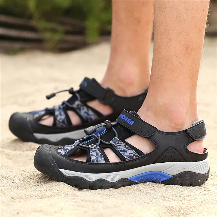 Sandales d'été respirantes et décontractées pour la marche et la randonnée, assurant confort homme et femme.
