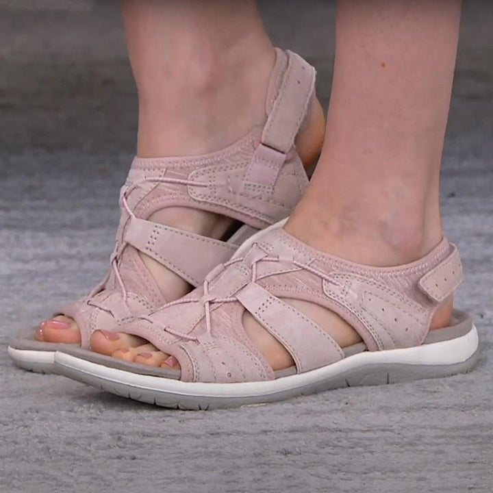 "Sandales d'été orthopédiques légères, design élégant et confortable, brides ajustables, soutien voûte plantaire"
