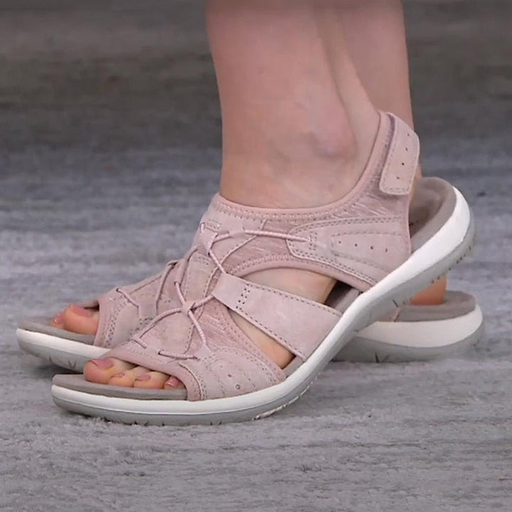 "Sandales d'été orthopédiques légères, design élégant et confortable, brides ajustables, soutien voûte plantaire"