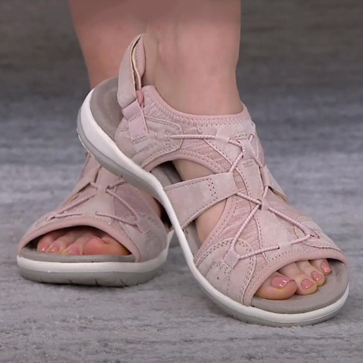 "Sandales d'été orthopédiques légères, design élégant et confortable, brides ajustables, soutien voûte plantaire"