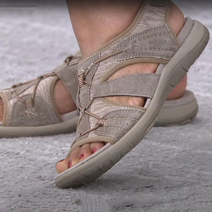 "Sandales d'été orthopédiques légères, design élégant et confortable, brides ajustables, soutien voûte plantaire"