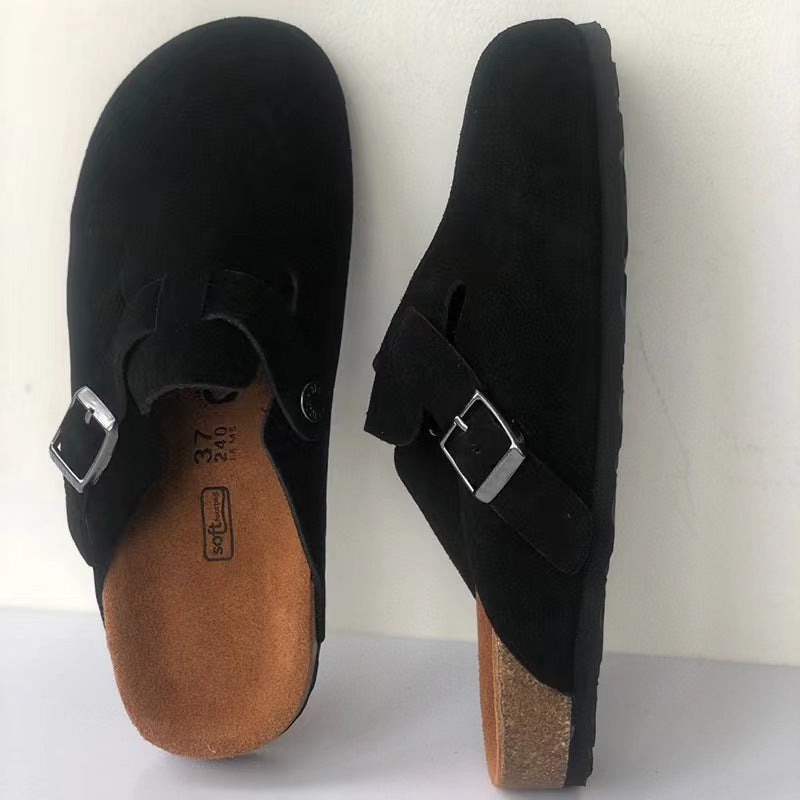 "Sandales en cuir unisexe élégantes, design moderne, confortables et durables, idéales pour tenues formelles ou casual."