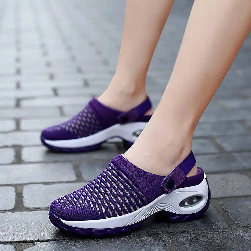 Sandales d'été orange pour femmes, élégantes et confortables. Soutien orthopédique et légèreté.