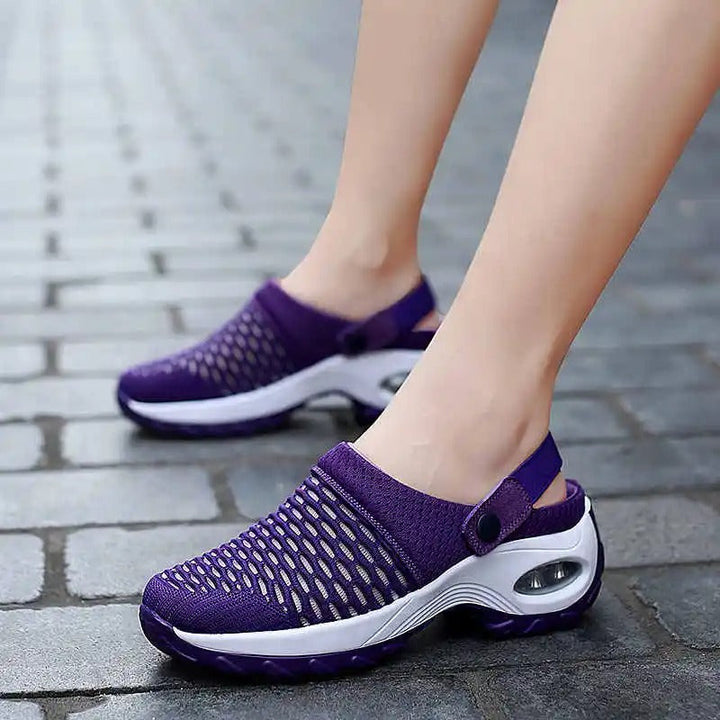 Sandales d'été orange pour femmes, élégantes et confortables. Soutien orthopédique et légèreté.