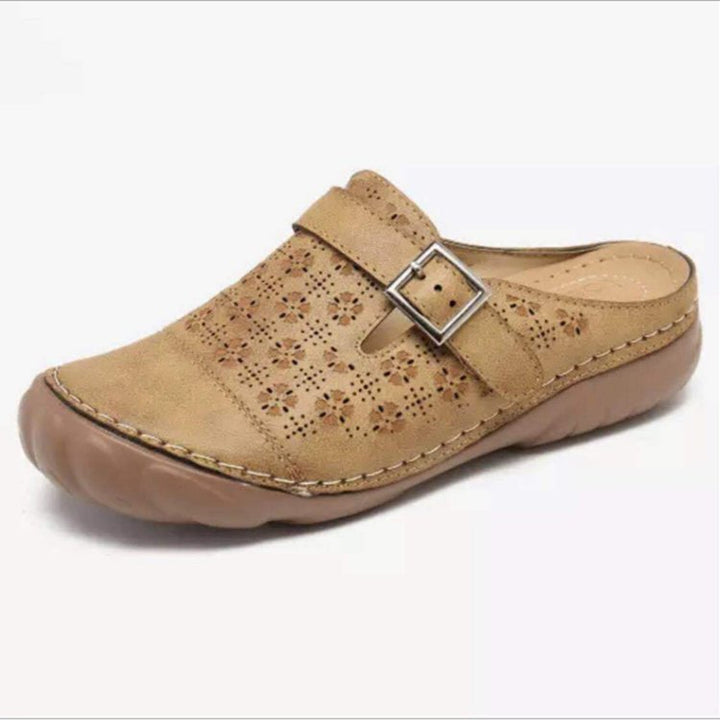 Sandales orthopédiques femme, confort et soutien voûte plantaire. Chaussures d'été réglables pour le bien-être des pieds.