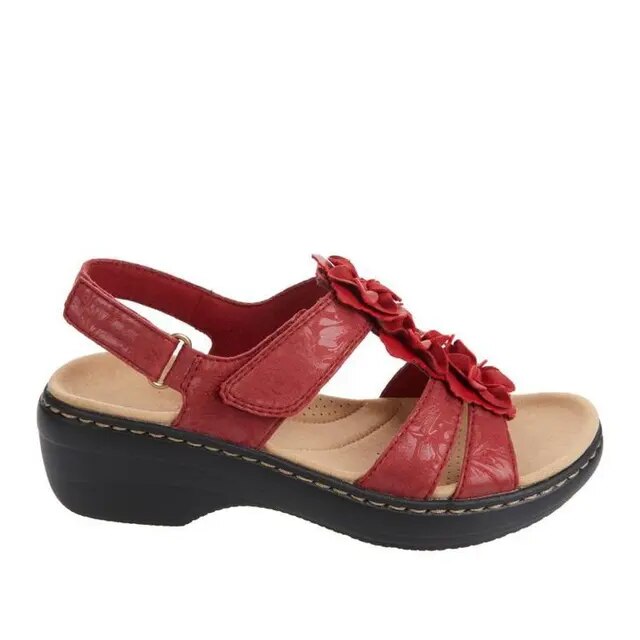 Vue de dessus des sandales Sandra pour femmes, design chic et simple, idéales pour un look estival décontracté et mode.