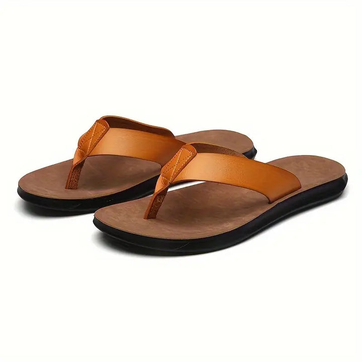 Sandales orthopédiques en cuir homme. Confort et style. Design élégant et soutien optimal.