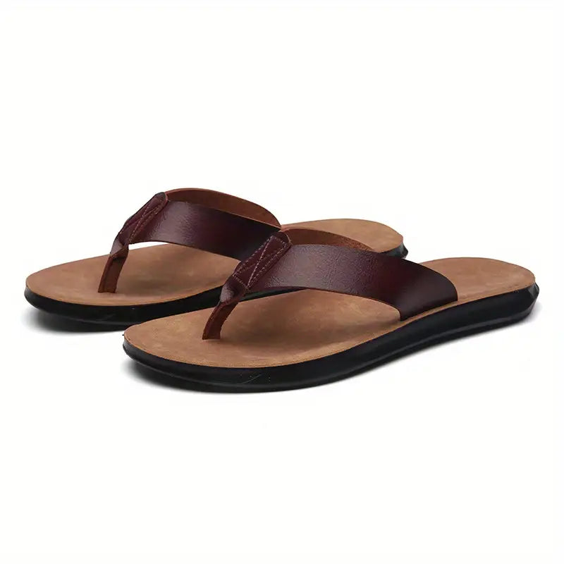 Sandales orthopédiques en cuir homme. Confort et style. Design élégant et soutien optimal.